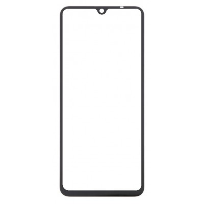 Replacement Front Glass For Xiaomi Redmi A3 Pro Black By - Maxbhi Com