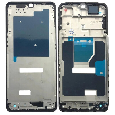 Lcd Frame Middle Chassis For Vivo Y04 Black By - Maxbhi Com