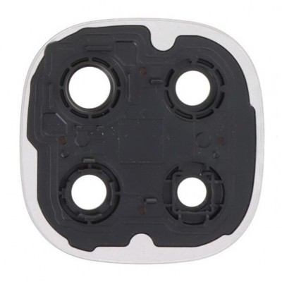 Camera Lens Glass With Frame For Xiaomi Redmi Note 14 Pro 4g Black By - Maxbhi Com