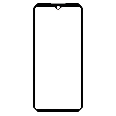 Replacement Front Glass For Oukitel Wp23 Plus Black By - Maxbhi Com