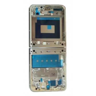 Lcd Frame Middle Chassis For Motorola Razr 50 White By - Maxbhi Com