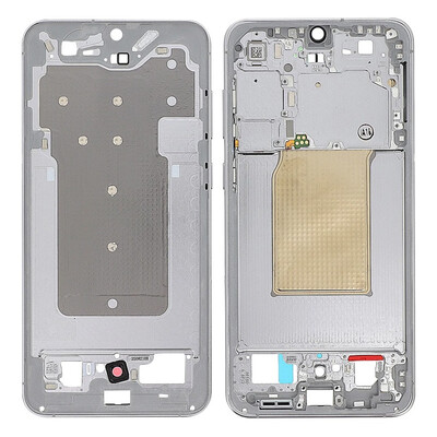 Lcd Frame Middle Chassis For Samsung Galaxy S25 Fe White By - Maxbhi Com