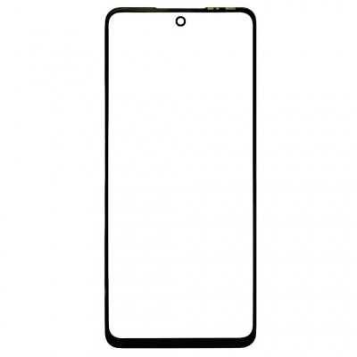 Replacement Front Glass For Tecno Camon 18p Black By - Maxbhi Com