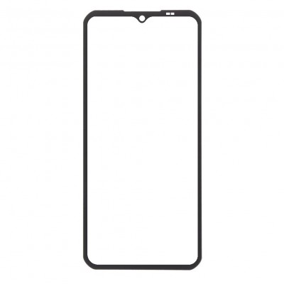 Replacement Front Glass For Oukitel Wp35 Pro Black By - Maxbhi Com