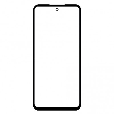 Replacement Front Glass For Thuraya One Black By - Maxbhi Com