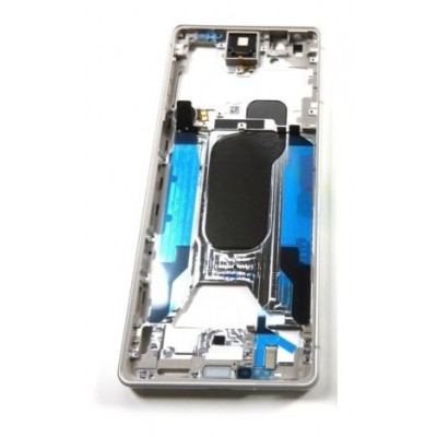 Lcd Frame Middle Chassis For Sony Xperia 5 V Black By - Maxbhi Com