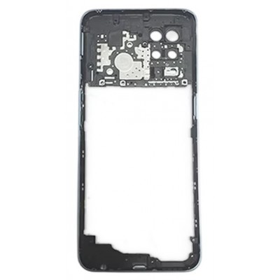Middle Frame Ring Only For Realme Narzo 30 Pro 5g Silver By - Maxbhi Com