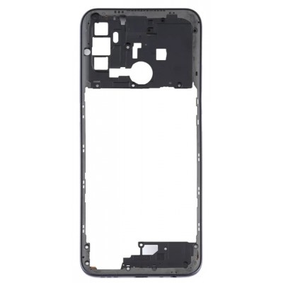 Middle Frame Ring Only For Oppo A32 Black By - Maxbhi Com