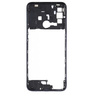 Middle Frame Ring Only For Oppo A32 Black By - Maxbhi Com