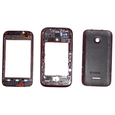 Back Panel Cover For Huawei Ascend Y210d Black - Maxbhi Com