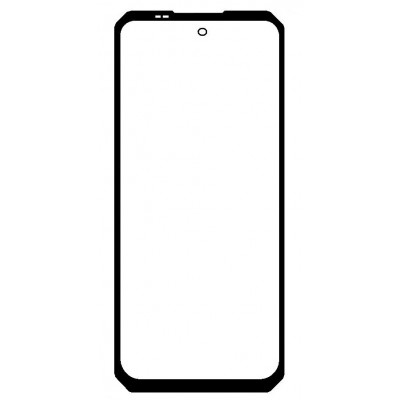 Replacement Front Glass For Oukitel Wp100 Titan 5g Black By - Maxbhi Com