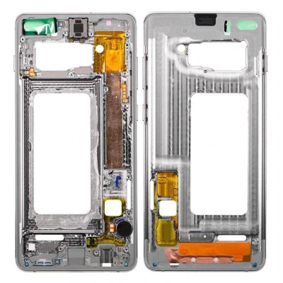 LCD Frame Middle Chassis for Samsung Galaxy S10 - Red by Maxbhi.com