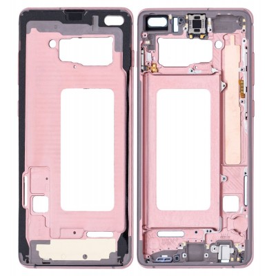 LCD Frame Middle Chassis for Samsung Galaxy S10 Plus - Orange by Maxbhi.com