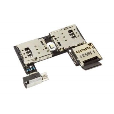 Sim Connector Flex Cable For Motorola Moto G 2nd Gen By - Maxbhi Com