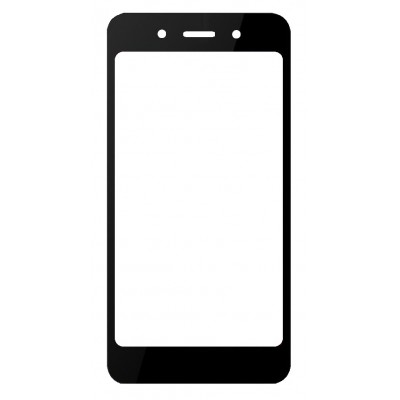 Replacement Front Glass For Itel S16 Black By - Maxbhi Com