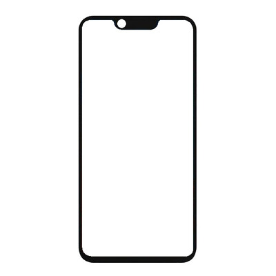 Replacement Front Glass For Blackzone Ionix Pro Black By - Maxbhi Com