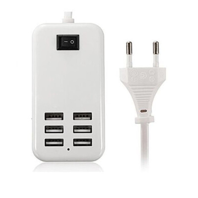 6 Port Multi USB HighQ Fast Charger for OPPO Reno5 5G - Maxbhi.com