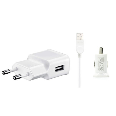 3 in 1 Charging Kit for Vivo S30 with Wall Charger, Car Charger & USB Data Cable - Maxbhi.com