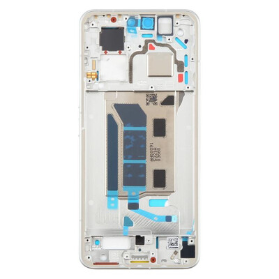 Lcd Frame Middle Chassis For Xiaomi Civi 5 Pro White By - Maxbhi Com
