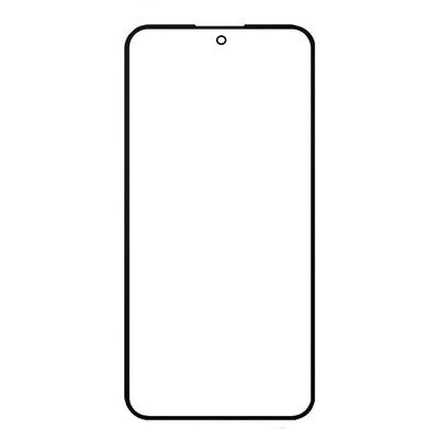 Replacement Front Glass For Oukitel P1 Pro Black By - Maxbhi Com
