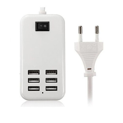 6 Port Multi Usb Highq Fast Charger For Oppo A6s Pro - Maxbhi Com