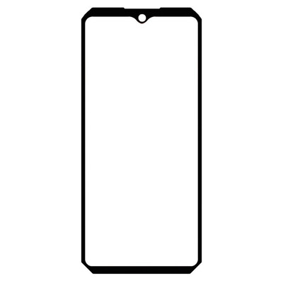 Replacement Front Glass For Oukitel Wp66 5g Black By - Maxbhi Com