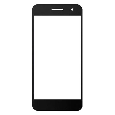 Replacement Front Glass For Hmd Asha 305 Lite Black By - Maxbhi Com