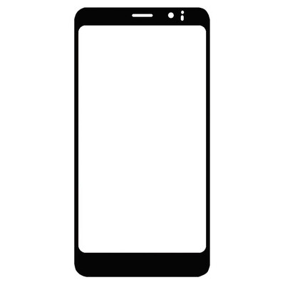 Replacement Front Glass For Blackview Wave 2c White By - Maxbhi Com