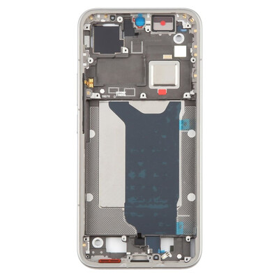 Lcd Frame Middle Chassis For Xiaomi 15t Pro White By - Maxbhi Com