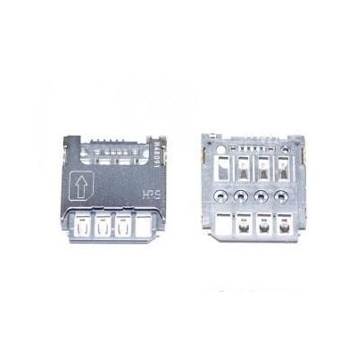 Sim connector for Samsung Galaxy Fresh Duos S7392 with dual SIM