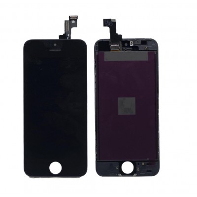 Lcd With Touch Screen For Apple Iphone 5se Black By - Maxbhi Com