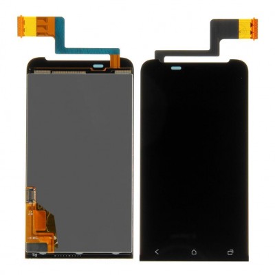 Lcd With Touch Screen For Htc One V T320e G24 White By - Maxbhi Com