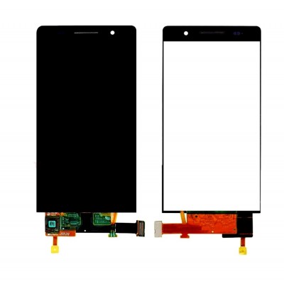 Lcd With Touch Screen For Huawei Ascend P6 Black By - Maxbhi Com