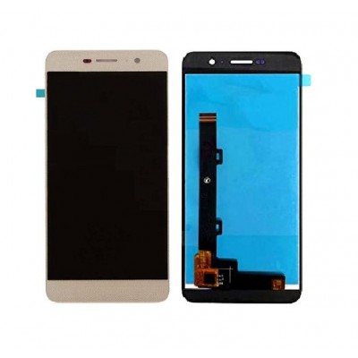 Lcd With Touch Screen For Huawei Y6 Pro Gold By Maxbhi Com