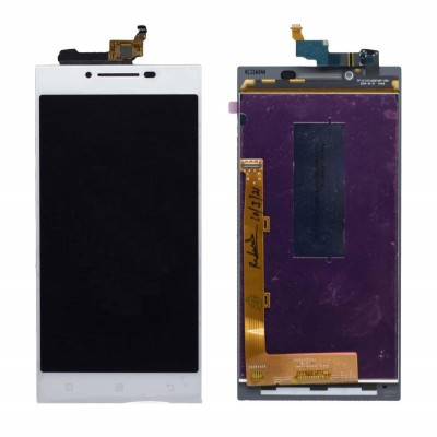 Lcd With Touch Screen For Lenovo P70 White By - Maxbhi Com