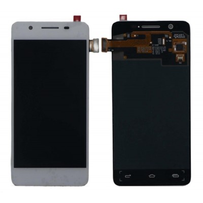 Lcd With Touch Screen For Micromax Canvas Hue Aq5000 White By - Maxbhi Com