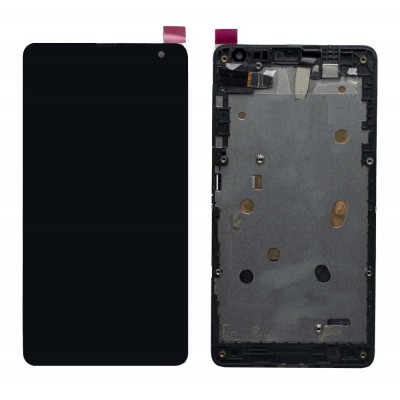 Lcd With Touch Screen For Microsoft Lumia 535 Dual Sim Black By - Maxbhi Com