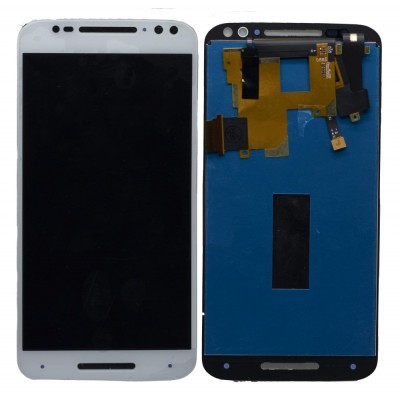 Lcd With Touch Screen For Motorola Moto X Style 32gb White By - Maxbhi Com