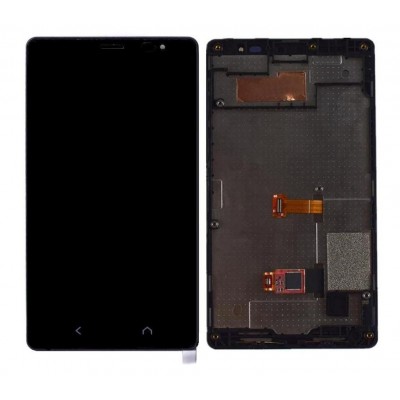 Lcd With Touch Screen For Nokia X2 Rm1013 Black By - Maxbhi Com