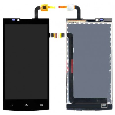 Lcd With Touch Screen For Philips S398 Black By - Maxbhi Com