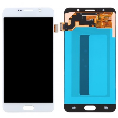 Lcd With Touch Screen For Samsung Galaxy Note 5 White By - Maxbhi Com