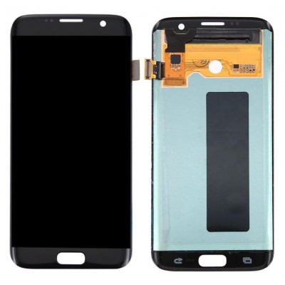 Lcd With Touch Screen For Samsung Galaxy S7 Edge Black By - Maxbhi Com