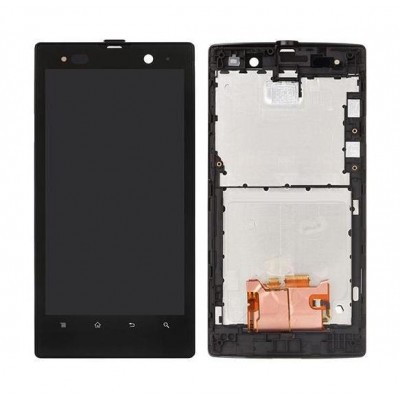 Lcd With Touch Screen For Sony Xperia Ion St28i Black By - Maxbhi Com