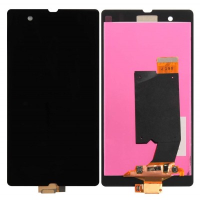 Lcd With Touch Screen For Sony Xperia Z Lt36i Black By - Maxbhi Com