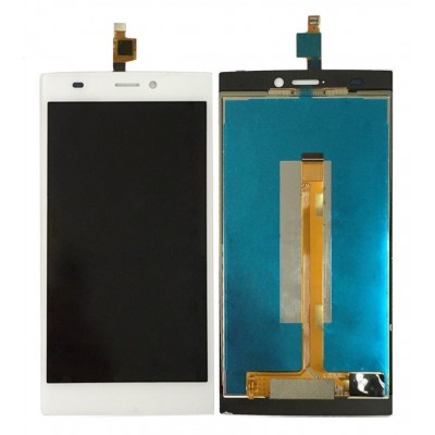 Lcd With Touch Screen For Wiko Ridge 4g White By - Maxbhi Com
