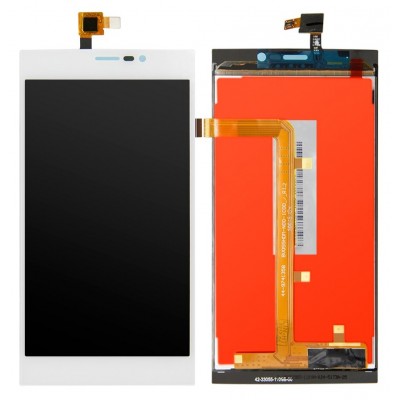 Lcd With Touch Screen For Wiko Ridge Fab 4g Gold By - Maxbhi Com