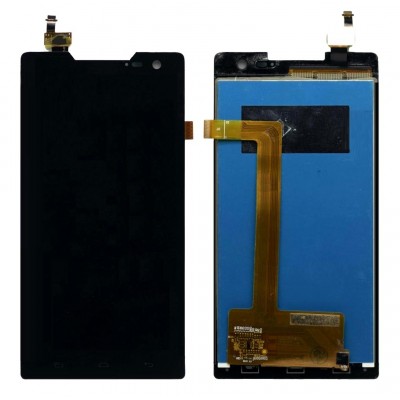Lcd With Touch Screen For Xolo Q1100 White By - Maxbhi Com