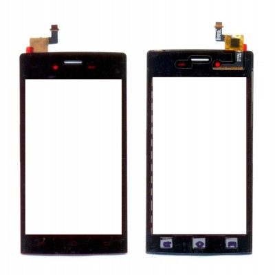 Touch Screen Digitizer For Lava Iris 404 Flair Silver By - Maxbhi Com