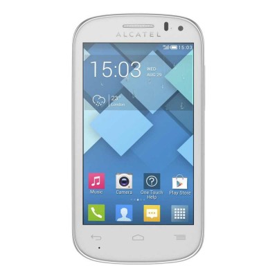 LCD with Touch Screen for Alcatel 4033A - White