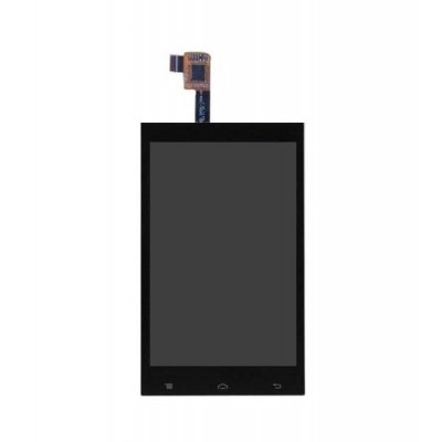 Lcd With Touch Screen For Lava Iris 404e Black By - Maxbhi.com